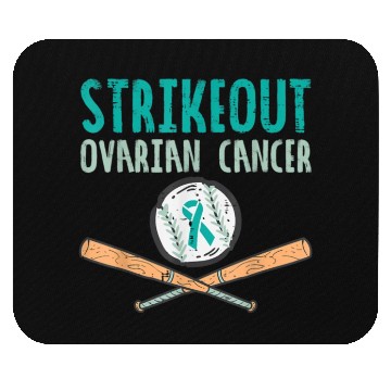 Discover Funny Baseball Lover For Teal Ribbon Awareness Mouse Pads