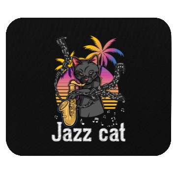 Discover Trumpet Jazz Cat Lover Mouse Pads