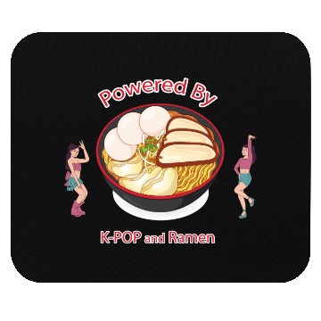 Discover powered by k pop and ramen Mouse Pads