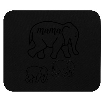 Discover Mama Elephant Mouse Pads Cute