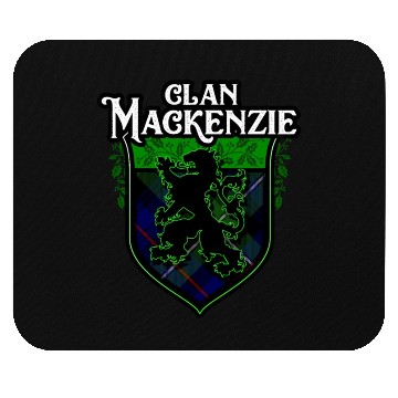 Discover Clan MacKenzie Scottish Tartan Rampant Lion Celtic Mouse Pads