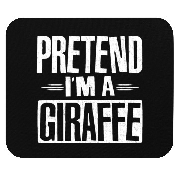 Discover Pretend I'm A Giraffe Easy Lazy Halloween Costume Mouse Pads
