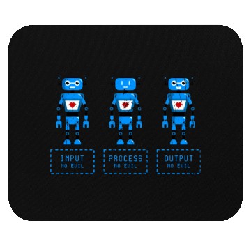 Discover Input No Evil Process No Evil Output No Evil - Mouse Pads
