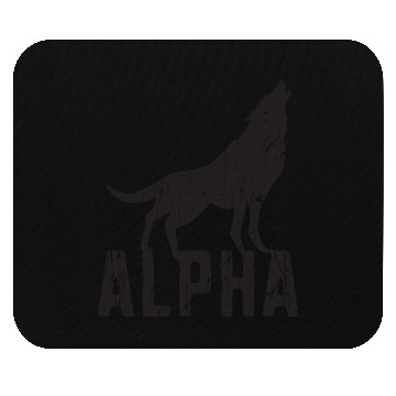 Discover Alpha - wolf lover Mouse Pads