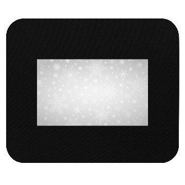 Discover Beautiful Grey Snowflakes Pattern Mouse Pads