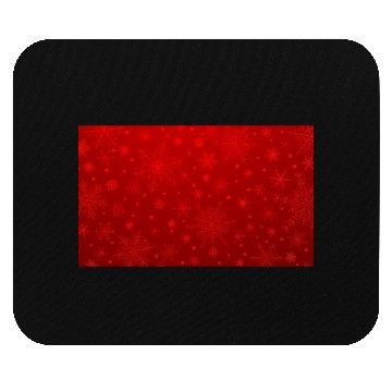 Discover Christmas Snowflakes Red Pattern Mouse Pads