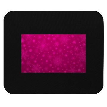Discover Christmas Snowflakes Pink Pattern Mouse Pads