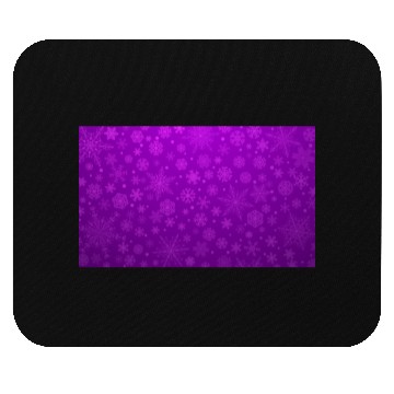 Discover Purple Snowflakes Aesthetic Pattern Mouse Pads