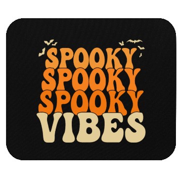 Discover Retro Spooky Vibes Halloween Mouse Pads