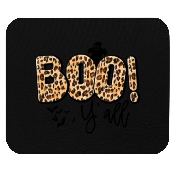 Discover Boho Boo Y'all Halloween Leaopard Print Mouse Pads