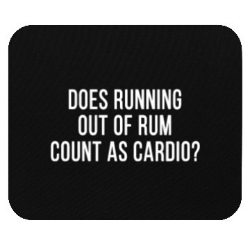 Discover Funny Rum Fan Cocktails Anti Workout Exercise Gym Mouse Pads