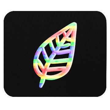 Discover leaf icon nature colorful Mouse Pads
