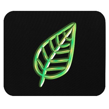 Discover leaf green icon nature Mouse Pads