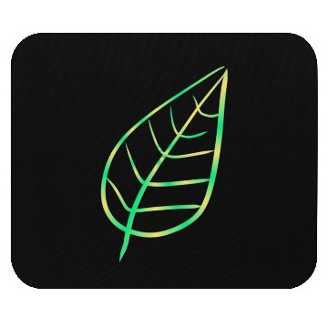 Discover leaf icon nature green Mouse Pads