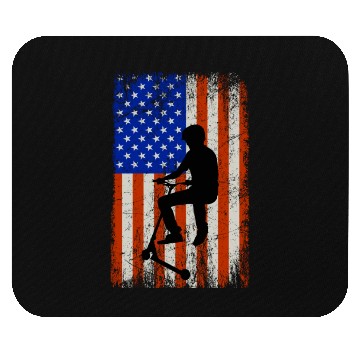 Discover American Flag Freestyle Scootering Mouse Pads