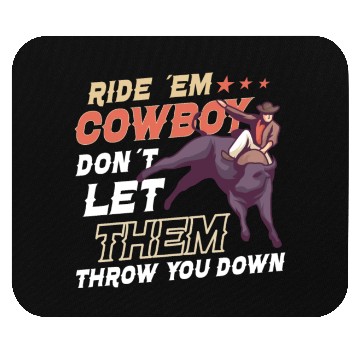 Discover Rodeo Bull Riding Livestock Show Farmer Cattle Mouse Pads