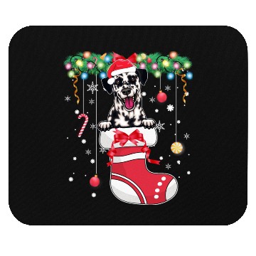 Discover Dalmatian Dog Lover Christmas - Dog Christmas Stoc Mouse Pads