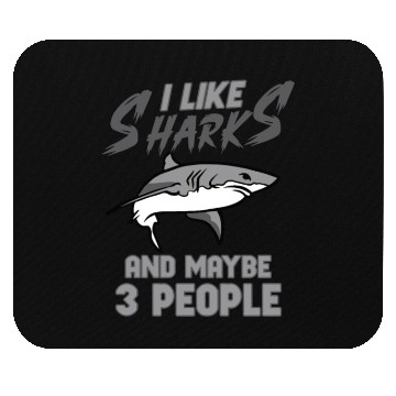 Discover Shark Ocean Predator Sea Creature Mouse Pads