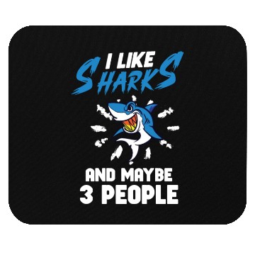 Discover Shark Ocean Predator Sea Creature Mouse Pads
