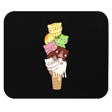 Discover Kawaii Ice Cream Cat Lover Mouse Pads
