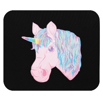 Discover kawaii rainbow unicorn Mouse Pads