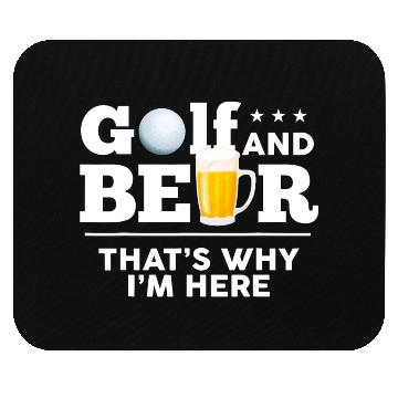 Discover Golf and Beer Joke Dad Funny Fathers Day Drinking Mouse Pads