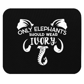 Discover Elephants Ivory Extinction Awareness Save Animals Mouse Pads