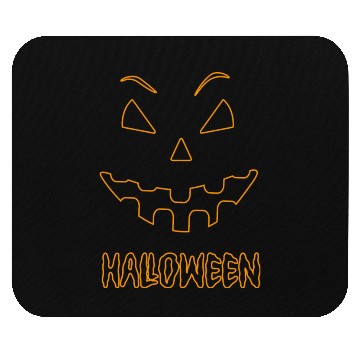 Discover halloween scary evil pumpkin funny pumpkin head Mouse Pads