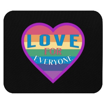 Discover Heart rainbow unisex love for everyone Mouse Pads