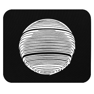 Discover Geometric Planet Sphere With Stripes Mouse Pads