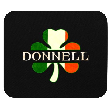 Discover Donnell Irish Surname Ireland Flag Shamrock Mouse Pads
