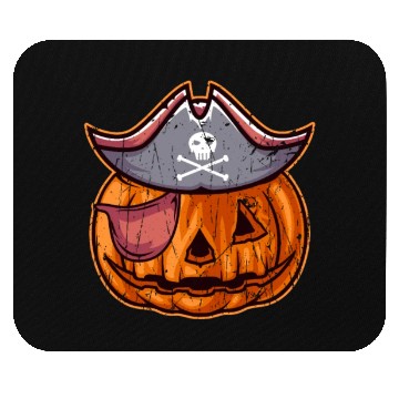 Discover Pirate Pumpkin Head - scary pumkin Mouse Pads