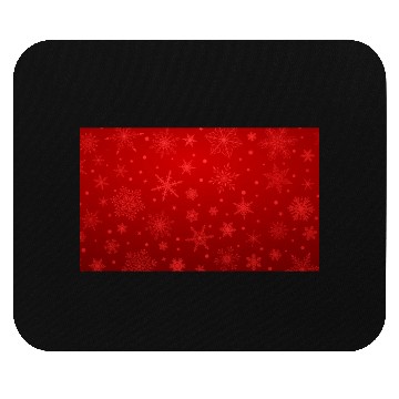 Discover Red Snowflakes Christmas Pattern Mouse Pads