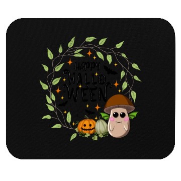 Discover Bat Mushroom 'brown' - Happy Halloween Mouse Pads