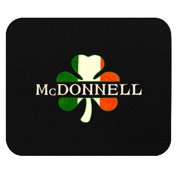 Discover Mcdonnell Irish Surname Ireland Flag Shamrock Mouse Pads