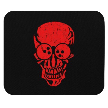 Discover Bowling Skull Graphic Bowling Game Lover Bowler Mouse Pads