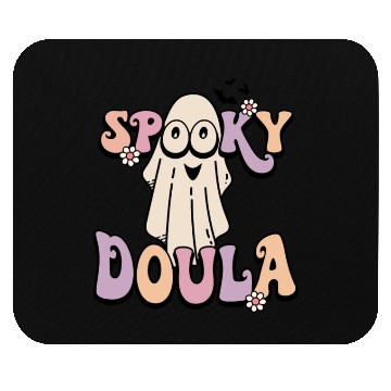 Discover Cute Spooky Doula Halloween Retro Mouse Pads