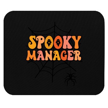 Discover Retro Spooky Manager Halloween Office Manager Mouse Pads