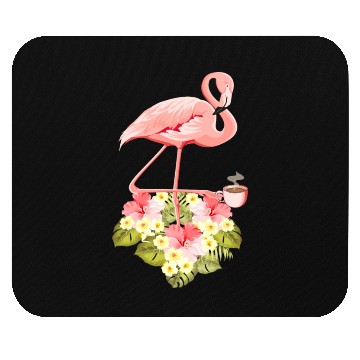Discover Tropical Flamingo Coffee Lover Mouse Pads