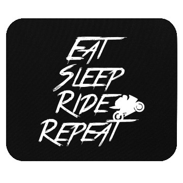 Discover Motorcycle Eat Sleep Ride Repeat Graphic Mouse Pads