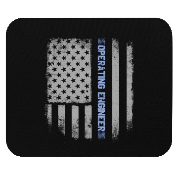Discover Operating Engineer US Flag Mouse Pads