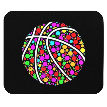 Discover International Dot Day Colored Basketball Polka Dot Mouse Pads