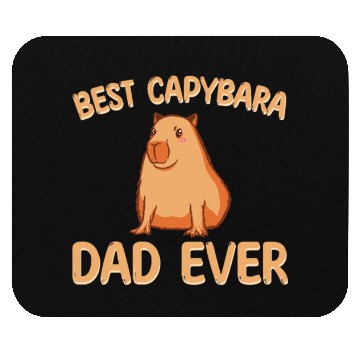 Discover Best Capybara Dad Ever Mouse Pads