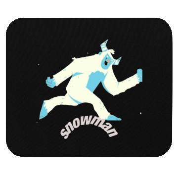 Discover snowman Mouse Pads