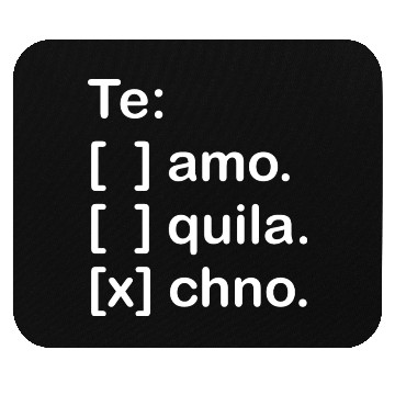 Discover I Love You Tequila & Techno Te Amo Tequila Techno Mouse Pads