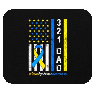 Discover 321 Dad Down Syndrome Awareness Mouse Pads