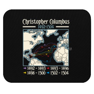 Discover Columbus day america map Christopher Columbus Mouse Pads