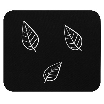 Discover leaf icon nature three leaves Mouse Pads