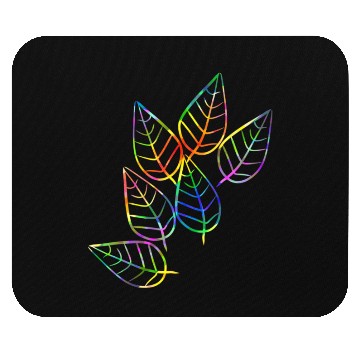 Discover leaf icon nature colorful rgb leaves Mouse Pads