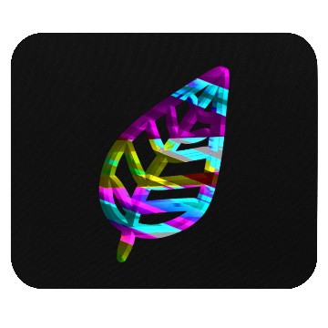 Discover leaf icon nature colorful Mouse Pads
